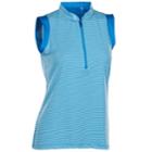 Women's Nancy Lopez Geo Sleeveless Golf Polo, Size: Small, Brt Blue