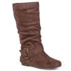 Journee Collection Shelley Women's Midcalf Boots, Girl's, Size: 9 Wc, Brown