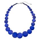 Blue Composite Shell Graduated Statement Necklace, Women's