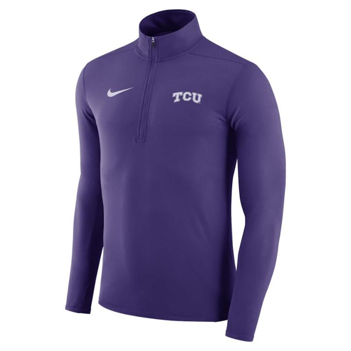 Men's Nike Tcu Horned Frogs Dri-fit Element Pullover, Size: Medium, Purple