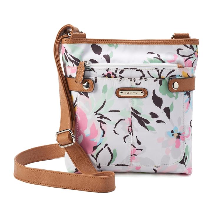 Rosetti Floral Mini Crossbody Bag, Women's, White