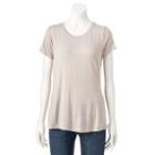 Women's Apt. 9&reg; Essential Crewneck Tee, Size: Small, Med Grey