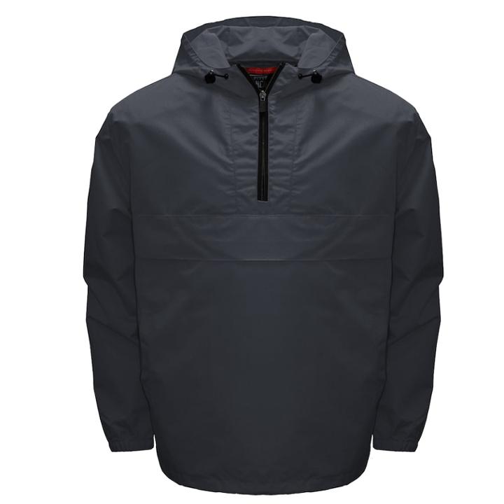 Men's Franchise Club Swift Anorak Quarter-zip Pullover Jacket, Size: Xxl, Dark Grey
