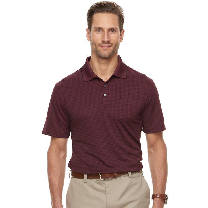 Men's Haggar In Motion Regular-fit Stretch Polo, Size: Xl, Red