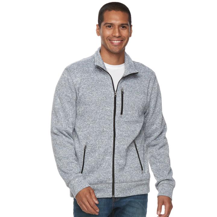 Men's Sonoma Goods For Life&reg; Classic-fit Fleece Sweater, Size: Xl, Grey