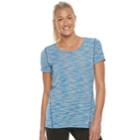 Women's Tek Gear&reg; Space-dyed Performance Tee, Size: Xl, Blue (navy)