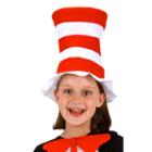 Kids Dr. Suess The Cat In The Hat Felt Costume Hat, Kids Unisex, Red