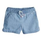 Girls 4-10 Jumping Beans&reg; Woven Chambray Dolphin Shorts, Size: 6x, Blue