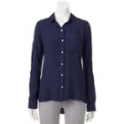 Juniors' So&reg; Button Down Shirt, Teens, Size: Large, Blue