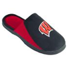 Men's Wisconsin Badgers Scuff Slippers, Size: Xl, Black