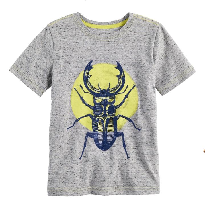 Boys 4-7x Sonoma Goods For Life&trade; Beetle Moon Graphic Tee, Size: 6, Light Grey