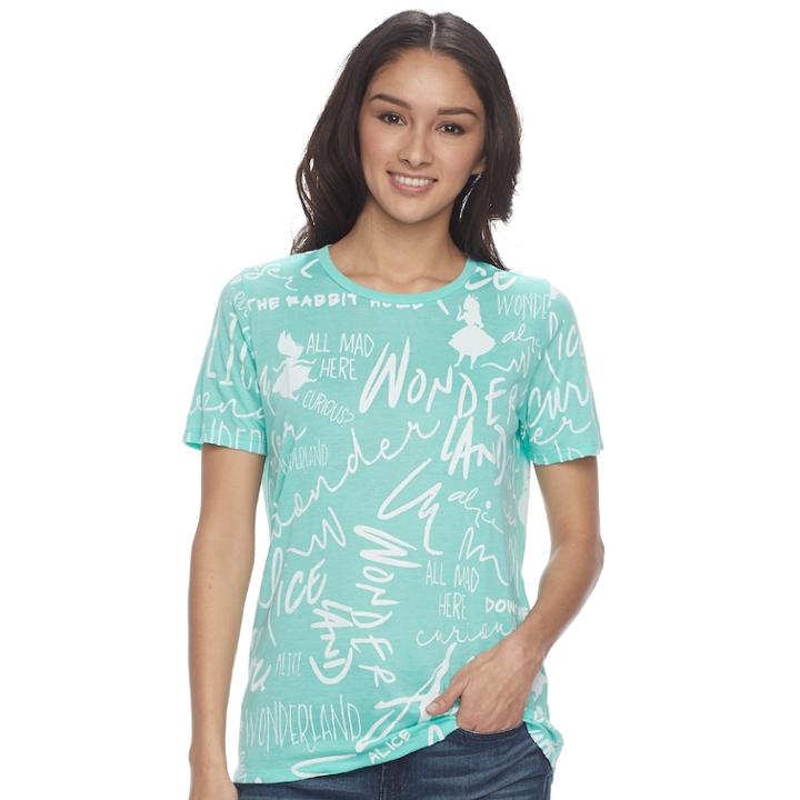 Disney's Alice In Wonderland Juniors' Graphic Tee, Teens, Size: Xl, Med Green