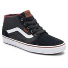 Vans Chapman Mid Men's Water-resistant Leather Skate Shoes, Size: Medium (8), Black