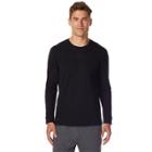 Men's Heat Keep Brushed Fleece Crewneck Tee, Size: Xl, Black