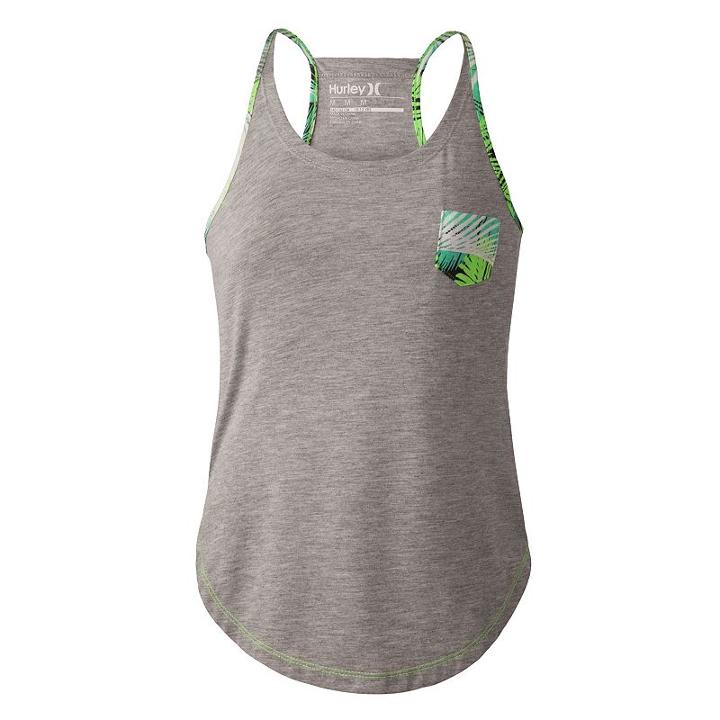 Girls 7-16 Hurley Jessie Tank Top, Girl's, Size: Small, Grey