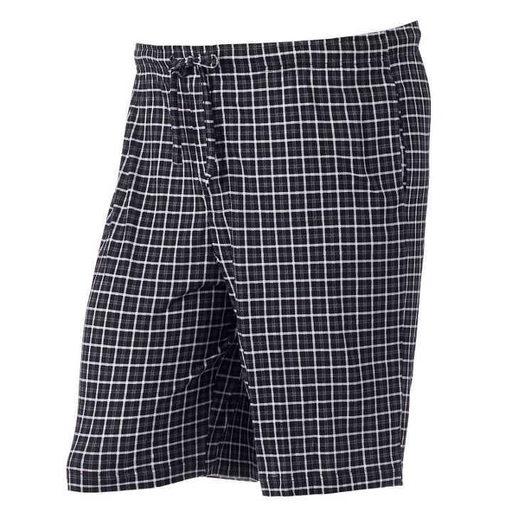 Big & Tall Croft & Barrow&reg; Patterned Knit Jams Shorts, Men's, Size: Xxl Tall, Black