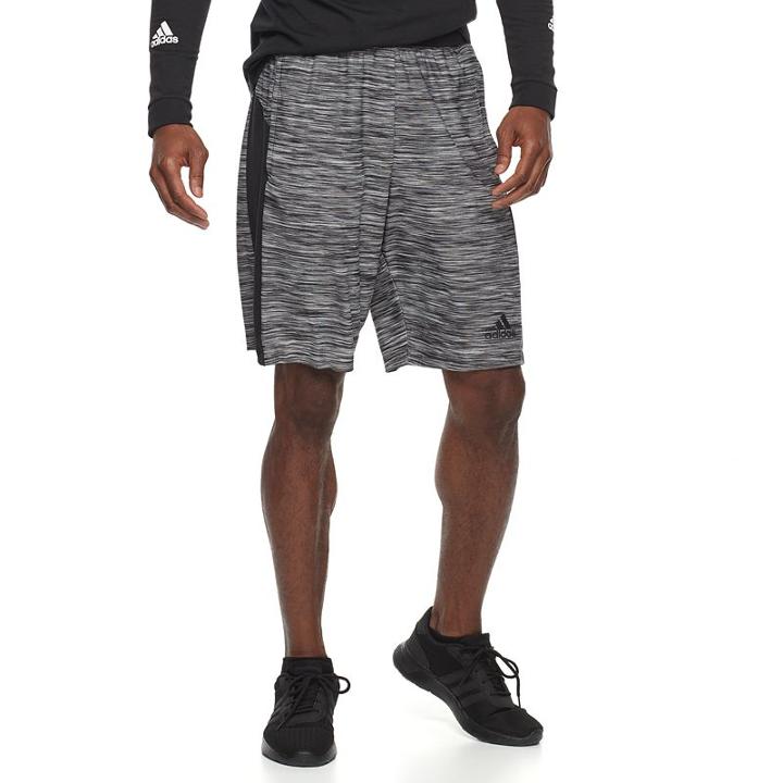 Men's Adidas Space-dyed Shorts, Size: Large, Black