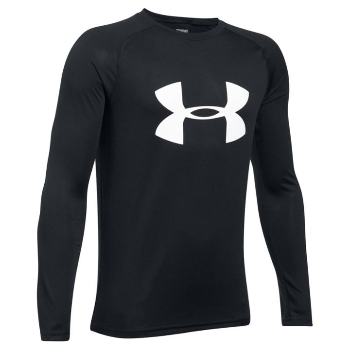 Boys 8-20 Under Armour Big Logo Tee, Size: Large, Black
