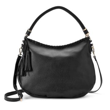 Mellow World Pia Whipstitch Hobo, Women's, Black