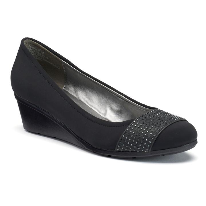 Andrew Geller Senona Women's Wedges, Size: Medium (7.5), Black