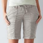 Women's Sonoma Goods For Life&trade; Utility Bermuda Shorts, Size: 14, Med Grey