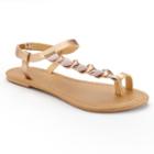 Mudd&reg; Braided Faux Suede Sandals, Women's, Size: Medium, Med Pink