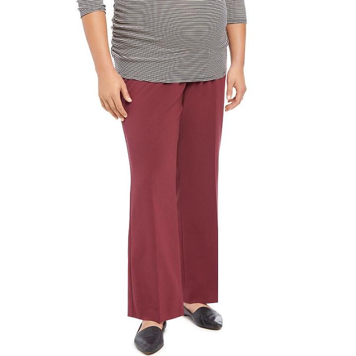 Plus Size Maternity Oh Baby By Motherhood&trade; Secret Fit Belly&trade; Slim Bootcut Pants, Women's, Size: 3xl, Drk Purple