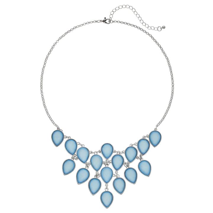 Mudd&reg; Blue Teardrop Statement Necklace, Women's