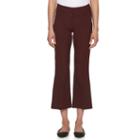 Women's Elle&trade; Polka-dot Flare Crop Pants, Size: 10, Purple