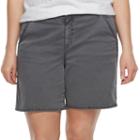 Plus Size Sonoma Goods For Life&trade; Color Chino Shorts, Women's, Size: 20 W, Dark Grey