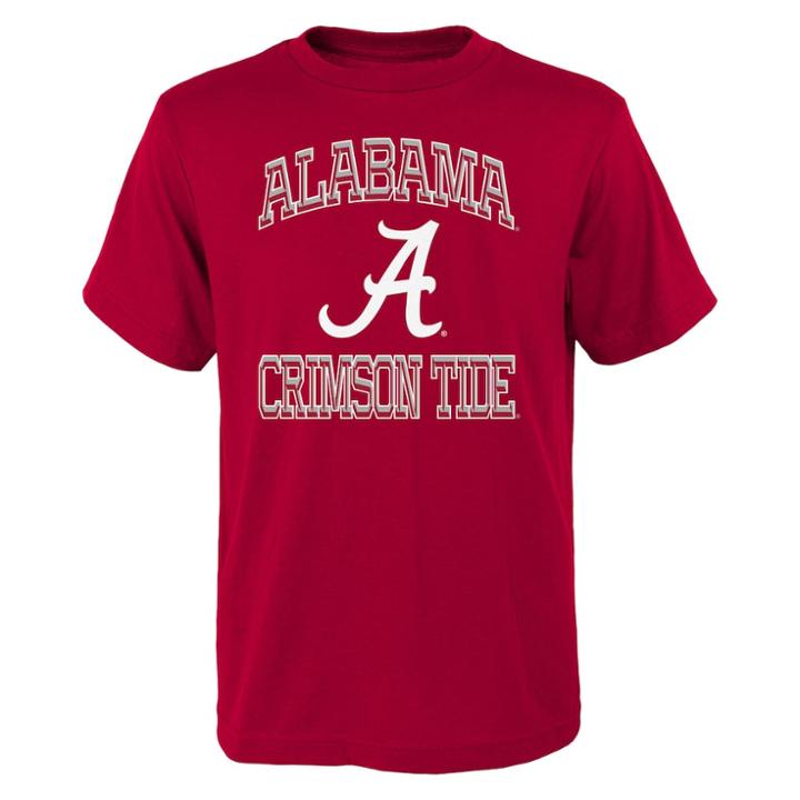 Boys 8-20 Alabama Crimson Tide Gridiron Hero Tee, Size: M 10-12, Dark Red