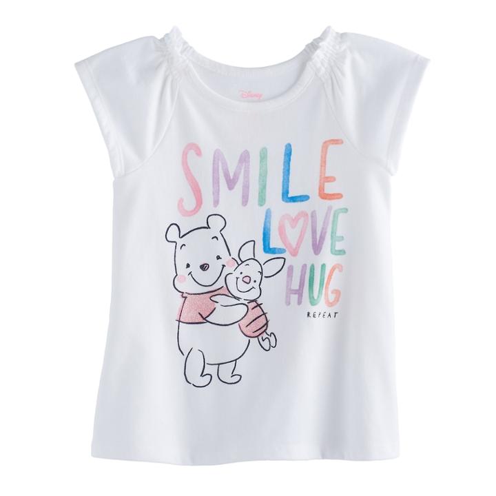 Disney's Winnie The Pooh Raglan Tunic By Jumping Beans&reg;, Infant Girl's, Size: 6 Months, White