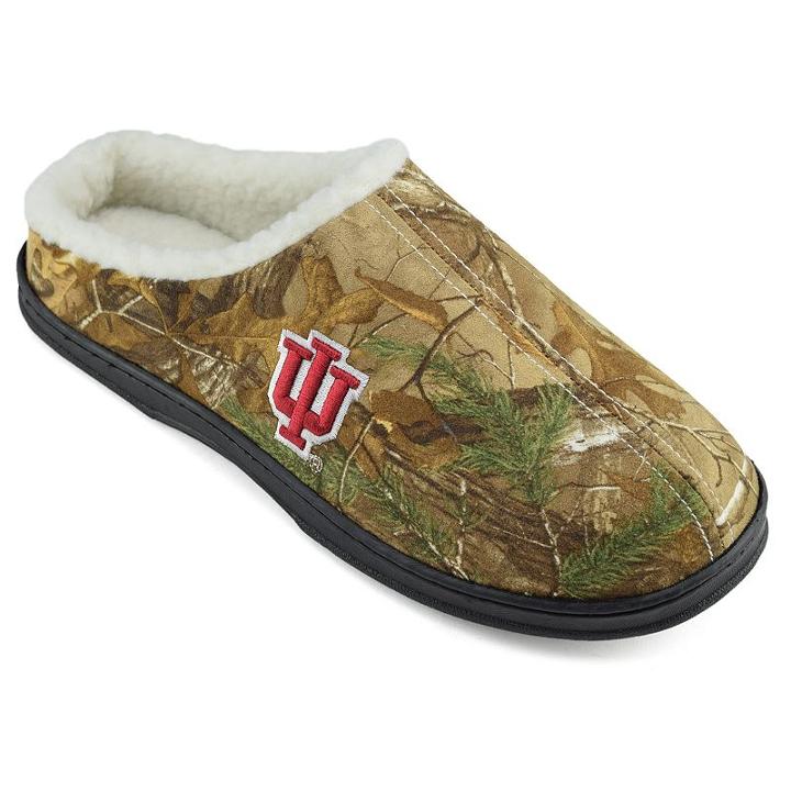Men's Indiana Hoosiers Camouflage Clog Slippers, Size: Medium, Lt Brown