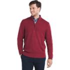 Men's Izod Newport Regular-fit Cable-knit Quarter-zip Pullover, Size: Xl, Brt Red