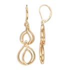 Napier Swirl Nickel Free Double Drop Earrings, Women's, Gold
