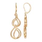 Napier Swirl Nickel Free Double Drop Earrings, Women's, Gold