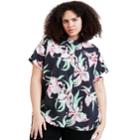 Plus Size Levi's Button-front Top, Women's, Size: 2xl, Black