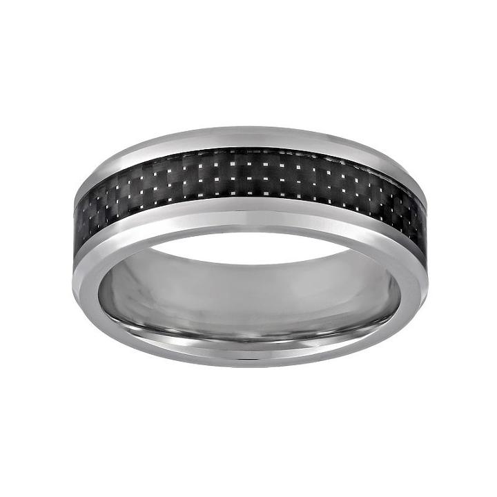 Lynx Titanium Carbon Fiber Band - Men, Size: 10, Black