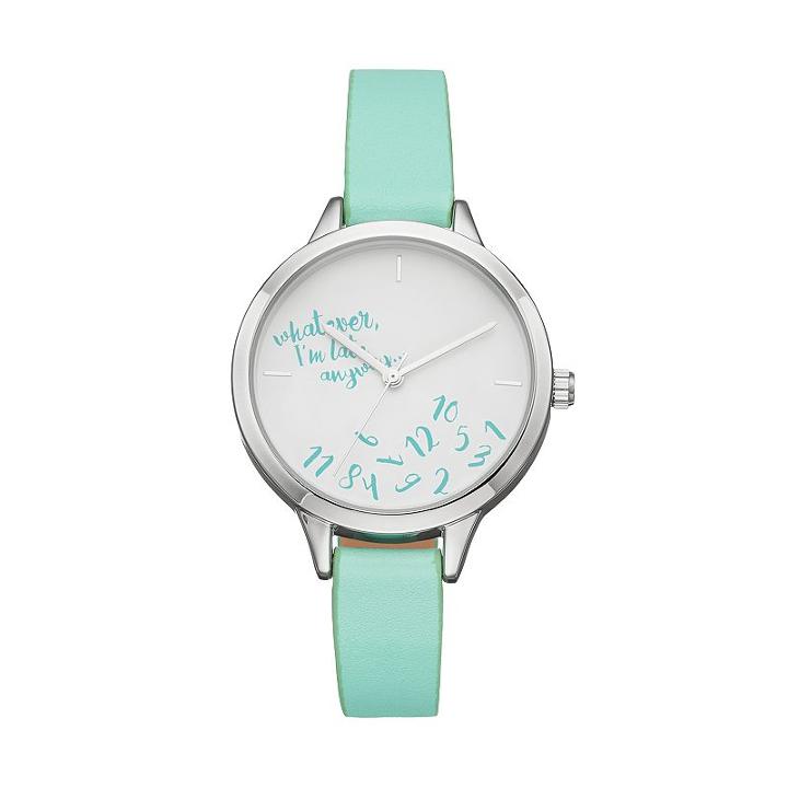 Women's Whatever, I'm Late Anyway. Watch, Green