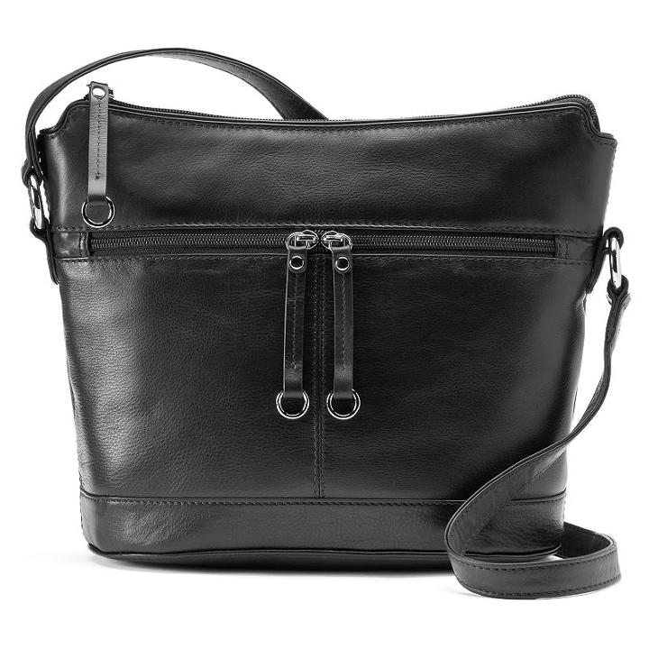 Ili Leather Hobo, Women's, Black