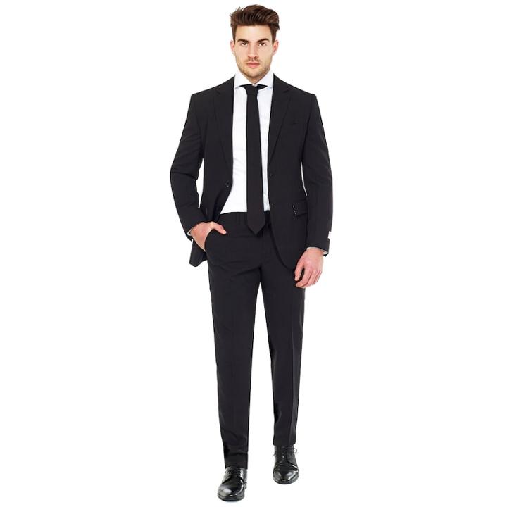 Men's Opposuits Slim-fit Black Knight Testival Suit & Tie Set, Size: 38 - Regular, Grey (charcoal)