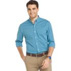 Big & Tall Izod Sport Flex Plaid Button-down Shirt, Men's, Size: 3xl Tall, Turquoise/blue (turq/aqua)