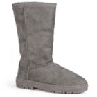 Journee Collection Lug Sole Women's Midcalf Boots, Girl's, Size: Medium (6), Grey