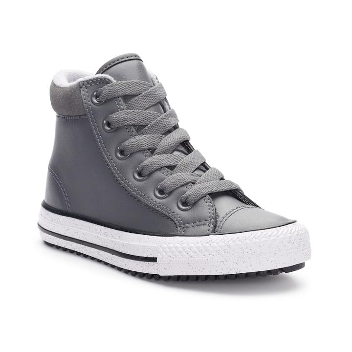 Boys' Converse Chuck Taylor All Star Boot Pc High-top Sneakers, Size: 3, Med Grey