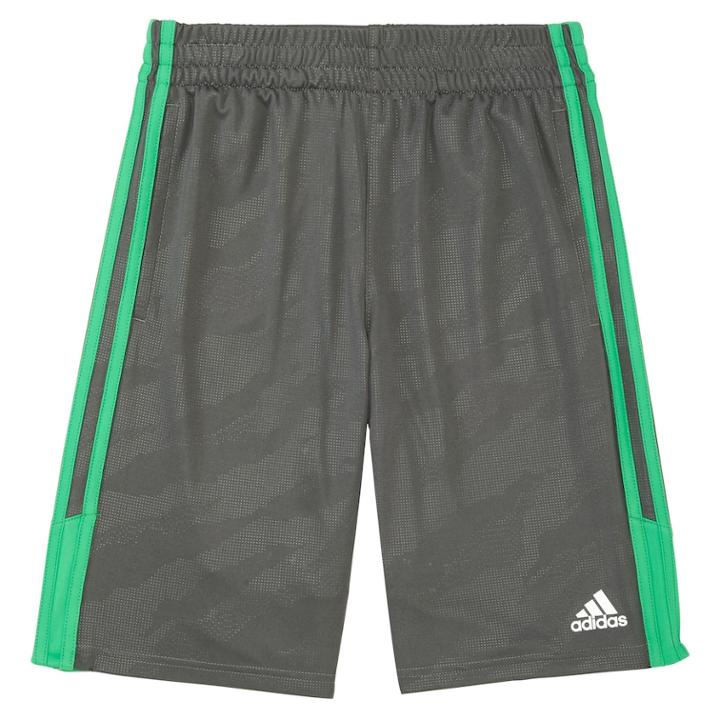 Boys 4-7x Adidas Climalite Moto Camouflage Embossed Pieced Shorts, Size: 6, Grey