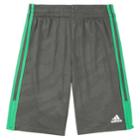 Boys 4-7x Adidas Climalite Moto Camouflage Embossed Pieced Shorts, Size: 6, Grey