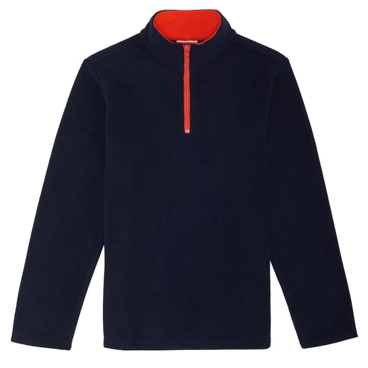 Boys 8-20 French Toast Quarter-zip Fleece Top, Size: Large, Med Blue