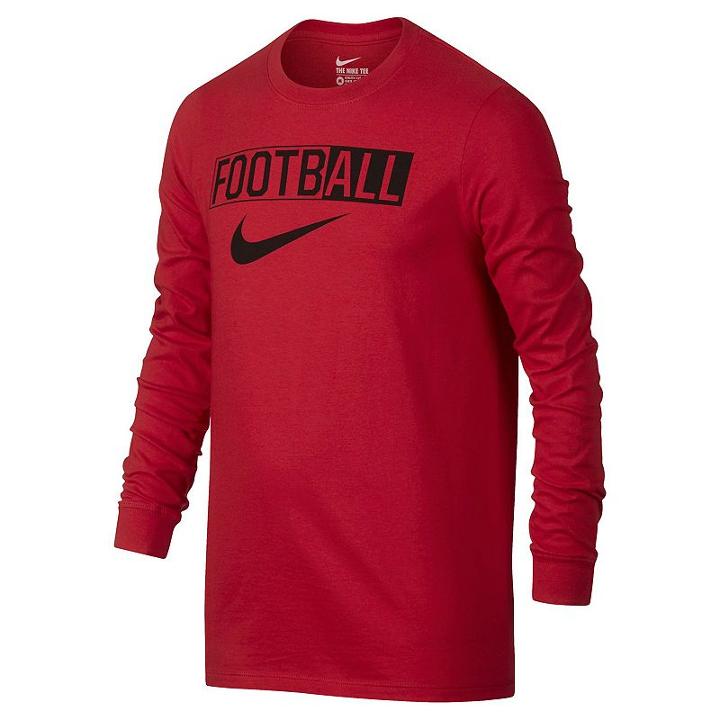 Boys 8-20 Nike Football Tee, Boy's, Size: Medium, Dark Pink