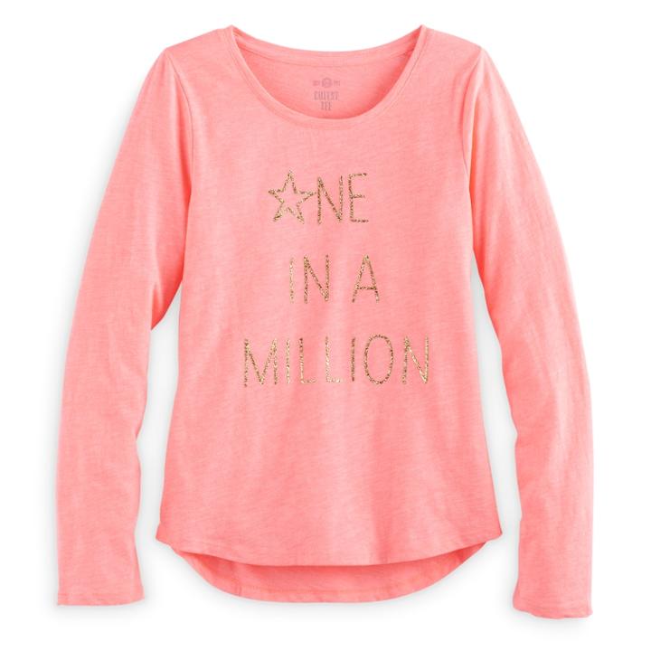 Girls 7-16 & Plus Size So&reg; Shine Core Graphic Tee, Size: 7-8, Brt Orange