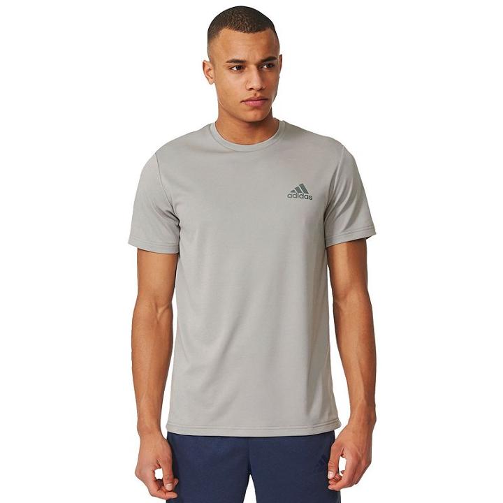 Men's Adidas Esssential Tee, Size: Large, Med Grey